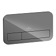 Клавиша смыва Villeroy &amp; Boch ViConnect 922400RA (9224 00 RA) стекло, серый глянцевый