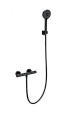 Смеситель для душа Wonzon & Woghand с термостатом, черный матовый (WW-B2063-A-MB) Смеситель для душа Wonzon & Woghand с термостатом, черный матовый (WW-B2063-A-MB)