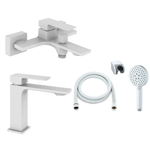 Комплект смесителей Orange Lutz M04-311w белый Комплект смесителей Orange Lutz M04-311w белый