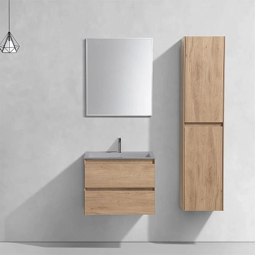 Тумба под раковину Vincea Luka 600 подвесная, 2 выкатных ящика soft-close, N.Oak VMC-2L600NO Тумба под раковину Vincea Luka 600 подвесная, 2 выкатных ящика soft-close, N.Oak VMC-2L600NO