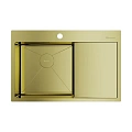Кухонная мойка Omoikiri Akisame 78-LG-L нерж.сталь/светлое золото 4973085 Кухонная мойка Omoikiri Akisame 78-LG-L нерж.сталь/светлое золото 4973085