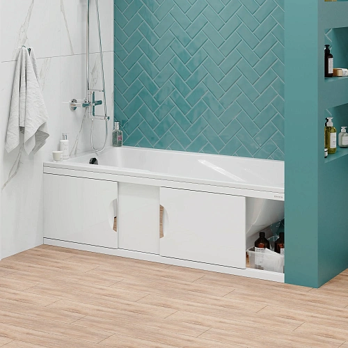 Экран для ванны фронтальный Onika Лагуна-Эконом 180 см 518013 белый Экран для ванны фронтальный Onika Лагуна-Эконом 180 см 518013 белый