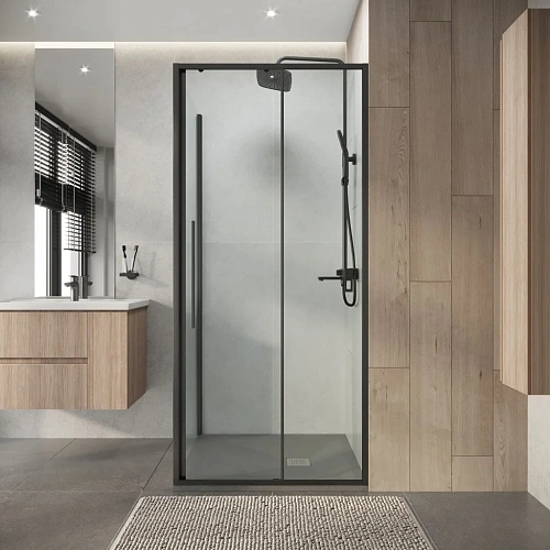 Душевой уголок Niagara Nova NG-34-9AGR-A100GR-34 (90х100х195) прямоугольник, раздвижная, графит, стекло прозрачное Душевой уголок Niagara Nova NG-34-9AGR-A100GR-34 (90х100х195) прямоугольник, раздвижная, графит, стекло прозрачное