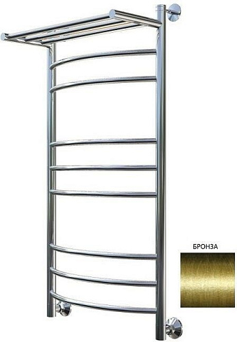 Полотенцесушитель водяной Aquanet Romeo(г2) 1000x500 бронза, с верхней полкой 00234544 Полотенцесушитель водяной Aquanet Romeo(г2) 1000x500 бронза, с верхней полкой 00234544