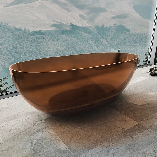 Ванна прозрачная Vincea VBT-6T01BR 1700x750x550 янтарь Ванна прозрачная Vincea VBT-6T01BR 1700x750x550 янтарь