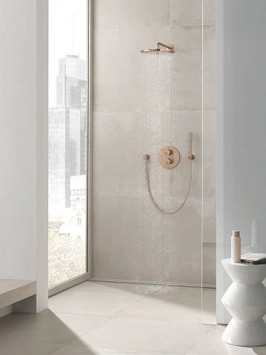 Верхний душ GROHE Rainshower с кронштейном, теплый закат матовый (26066DL0) Верхний душ GROHE Rainshower с кронштейном, теплый закат матовый (26066DL0)