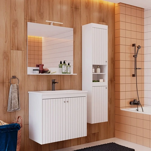 Шкаф-пенал Lemark ROMANCE 35 см подвесной/напольный, левый/правый, белый LM07R35P Шкаф-пенал Lemark ROMANCE 35 см подвесной/напольный, левый/правый, белый LM07R35P