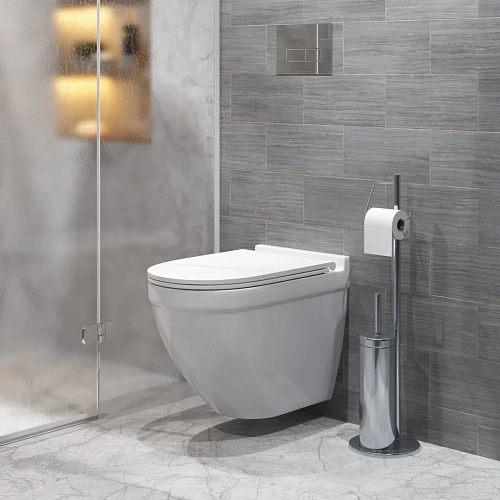 Унитаз подвесной GROSSMAN GR-4483SQ 520x360x410 безободковый смыв торнадо бесшумный с сиденьем Унитаз подвесной GROSSMAN GR-4483SQ 520x360x410 безободковый смыв торнадо бесшумный с сиденьем