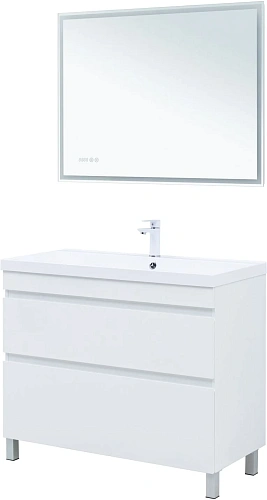 Тумба под раковину Aquanet Нота New 100 00344150 белый глянец Тумба под раковину Aquanet Нота New 100 00344150 белый глянец