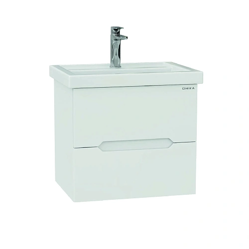 Тумба под раковину Onika Айленд 60 см 106161 подвесная, белая (для Фостер 60) Тумба под раковину Onika Айленд 60 см 106161 подвесная, белая (для Фостер 60)