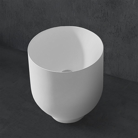 Раковина ABBER Stein AS2618 накладная, белая матовая