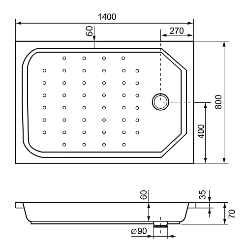 Душевой поддон RGW Acryl STYLE 800x1400 мм 16183814-11 прямоугольный белый Душевой поддон RGW Acryl STYLE 800x1400 мм 16183814-11 прямоугольный белый