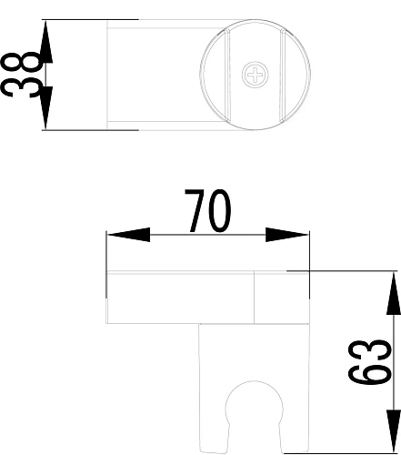 Держатель ручного душа Lemark LM8013C поворотоный хром Держатель ручного душа Lemark LM8013C поворотоный хром