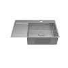 Кухонная мойка Lemark KEZADRA 780P из нержавеющей стали, с крылом (чаша справа), сталь 9937153 Кухонная мойка Lemark KEZADRA 780P из нержавеющей стали, с крылом (чаша справа), сталь 9937153