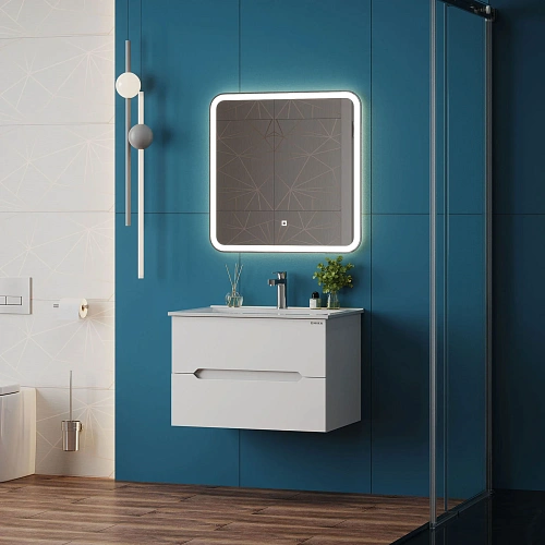 Тумба под раковину Onika Айленд 70 см 107063 подвесная, белая (для Бергамо Нова 70) Тумба под раковину Onika Айленд 70 см 107063 подвесная, белая (для Бергамо Нова 70)