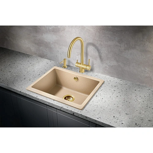 Кухонная мойка Milacio Leon 55 Cuarzo (MC.77084) бежевый Кухонная мойка Milacio Leon 55 Cuarzo (MC.77084) бежевый