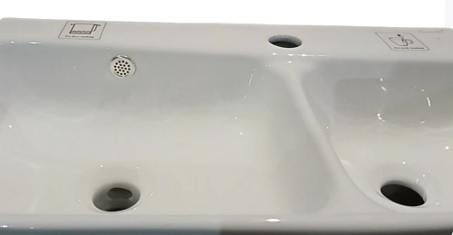 Раковина Ceruttispa Double MARCO CT9282 подвесная 670x350x300 Раковина Ceruttispa Double MARCO CT9282 подвесная 670x350x300