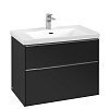 Картинка анонса товара «тумба под раковину villeroy &amp; boch subway 3.0 volcano black / volcano black c57400vl»