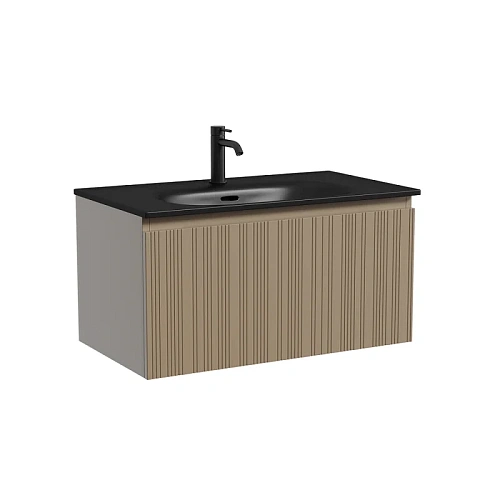 Тумба под раковину SANCOS Code CD80GB 785х453х400 серо-бежевый, подвесная Тумба под раковину SANCOS Code CD80GB 785х453х400 серо-бежевый, подвесная