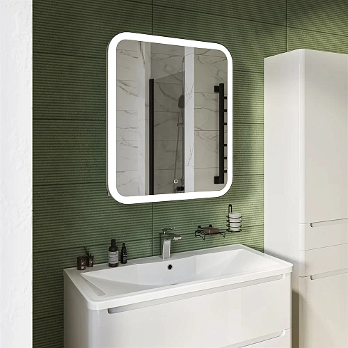 Зеркальный шкаф STWORKI Монтре 70 с подсветкой, сенсорное 555333 Зеркальный шкаф STWORKI Монтре 70 с подсветкой, сенсорное 555333