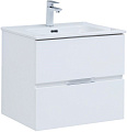 Тумба под раковину Aquanet Алвита New 60 2 ящика, белый матовый 00277510 Тумба под раковину Aquanet Алвита New 60 2 ящика, белый матовый 00277510