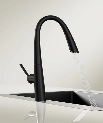 Смеситель для кухни Vincea VKF-176MB, черный Смеситель для кухни Vincea VKF-176MB, черный