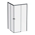 Душевой уголок AM.PM X-joy W94G-403-100100-BТ1К 100x100 черный матовый, стекло прозрачное Душевой уголок AM.PM X-joy W94G-403-100100-BТ1К 100x100 черный матовый, стекло прозрачное