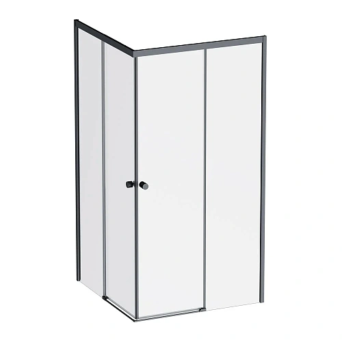 Душевой уголок AM.PM X-joy W94G-403-100100-BТ1К 100x100 черный матовый, стекло прозрачное Душевой уголок AM.PM X-joy W94G-403-100100-BТ1К 100x100 черный матовый, стекло прозрачное