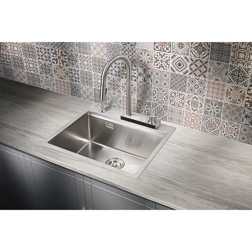 Кухонная мойка Milacio Denia 57 Steel (MC.77400) сталь нержавеющая Кухонная мойка Milacio Denia 57 Steel (MC.77400) сталь нержавеющая