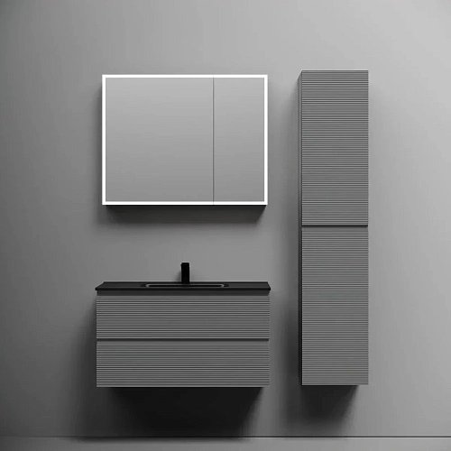 Тумба под раковину Sancos Folk FL90ES 890х445х500 Ergraut soft, подвесная Тумба под раковину Sancos Folk FL90ES 890х445х500 Ergraut soft, подвесная