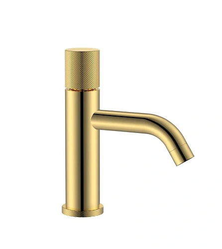 Смеситель для раковины Boheme STICK GOLD SPIRALE 121-GG.4 Смеситель для раковины Boheme STICK GOLD SPIRALE 121-GG.4