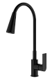 Смеситель для кухни Splenka S05.43.06 с гибким изливом, черный Смеситель для кухни Splenka S05.43.06 с гибким изливом, черный