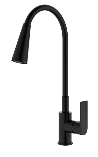 Смеситель для кухни Splenka S05.43.06 с гибким изливом, черный Смеситель для кухни Splenka S05.43.06 с гибким изливом, черный