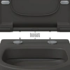 Унитаз подвесной BERGES EGO XL Rimless сиденье EGO XL Slim SO матовый антрацит, микролифт , быстросъ 083218 Унитаз подвесной BERGES EGO XL Rimless сиденье EGO XL Slim SO матовый антрацит, микролифт , быстросъ 083218