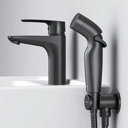 Смеситель для раковины AM.PM Gem F90A03022 с гигиеническим душем, хром Смеситель для раковины AM.PM Gem F90A03022 с гигиеническим душем, хром