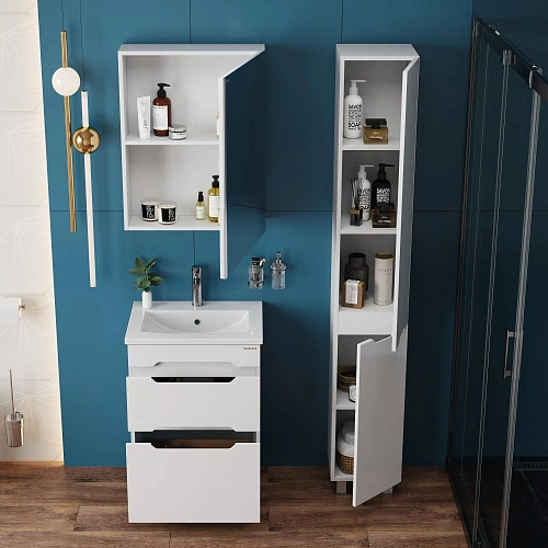 Тумба под раковину Onika Айленд 50 см 105039 напольная, белая (для Como 50/Фостер 50) Тумба под раковину Onika Айленд 50 см 105039 напольная, белая (для Como 50/Фостер 50)