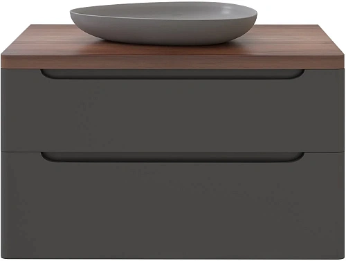 Комплект мебели STWORKI Берген 100 серая с темной столешницей, раковина Bocchi Etna Etna 1114-004-01 568151 Комплект мебели STWORKI Берген 100 серая с темной столешницей, раковина Bocchi Etna Etna 1114-004-01 568151