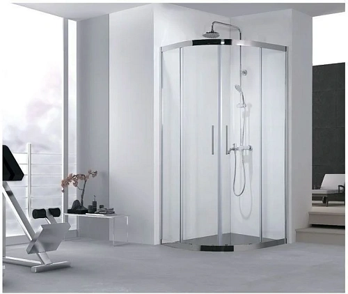 Душевой уголок Aquanet Delta NPE2142 90x90, R550, прозрачное стекло 00202312 Душевой уголок Aquanet Delta NPE2142 90x90, R550, прозрачное стекло 00202312