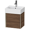 Картинка анонса товара «тумба под раковину duravit xviu xv4231rb121 подвесная 43.4 см орех темный»