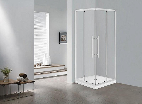 Душевой уголок Esbano ESF-90KV-C (ESOGF90KVC) 90х90х195 прозрачное стекло, профиль хром Душевой уголок Esbano ESF-90KV-C (ESOGF90KVC) 90х90х195 прозрачное стекло, профиль хром