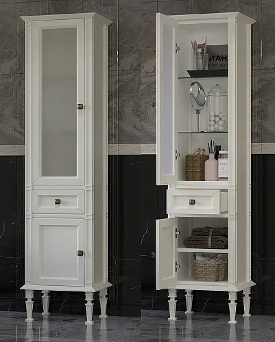 Шкаф-пенал Opadiris Кантара, слоновая кость, левый 00-00004342 Шкаф-пенал Opadiris Кантара, слоновая кость, левый 00-00004342