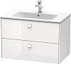 Тумба под раковину Duravit Brioso BR410202222 подвесная 82 см белый матовый Тумба под раковину Duravit Brioso BR410202222 подвесная 82 см белый матовый