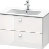 Тумба под раковину Duravit Brioso BR410202222 подвесная 82 см белый матовый Тумба под раковину Duravit Brioso BR410202222 подвесная 82 см белый матовый