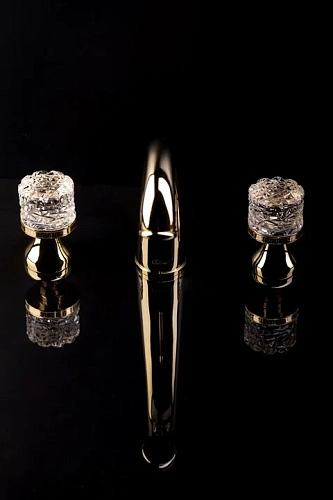 Смеситель для раковины Boheme CRYSTAL 297-CRST на 3 отверстия Смеситель для раковины Boheme CRYSTAL 297-CRST на 3 отверстия
