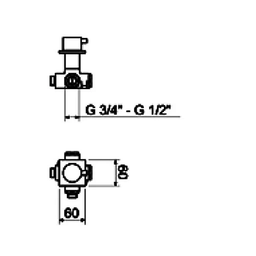 Смеситель для душа Webert Elio EL690101560 Смеситель для душа Webert Elio EL690101560