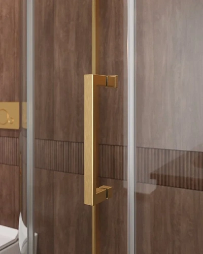 Душевой уголок CEZARES MOLVENO-R-11-90+20-C-BORO-IV цвет профиля брашированное золото стекло прозрачное 1100x1100 мм Душевой уголок CEZARES MOLVENO-R-11-90+20-C-BORO-IV цвет профиля брашированное золото стекло прозрачное 1100x1100 мм