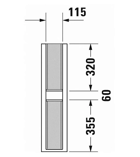 Пьедестал Duravit P3 Comforts 0858360000 Пьедестал Duravit P3 Comforts 0858360000