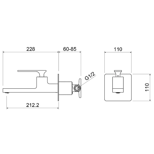 Смеситель для раковины Timo Torne 4372/03SM встраиваемый черный Смеситель для раковины Timo Torne 4372/03SM встраиваемый черный