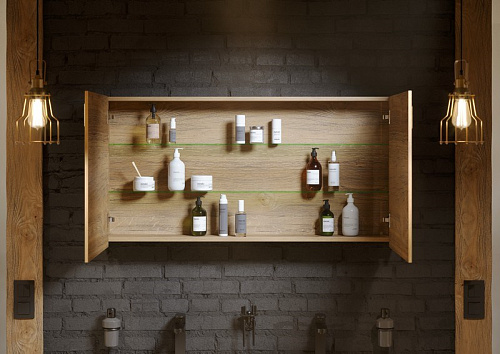 Корпус зеркального шкафа 80 см AQWELLA Mobi MOB0408 Корпус зеркального шкафа 80 см AQWELLA Mobi MOB0408