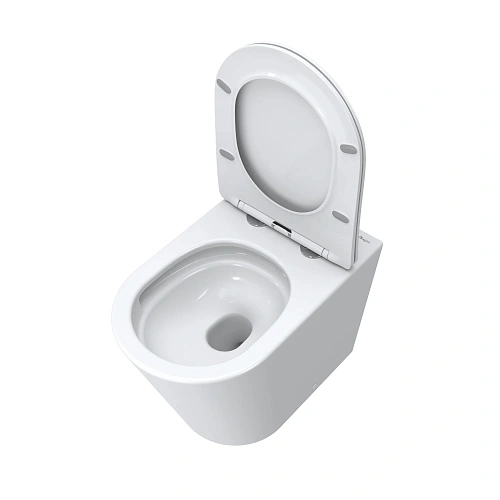 Унитаз приставной BelBagno FLAY-TOR BB1003CB-TOR/SC безободковый с сиденьем и смывом TORNADO Унитаз приставной BelBagno FLAY-TOR BB1003CB-TOR/SC безободковый с сиденьем и смывом TORNADO